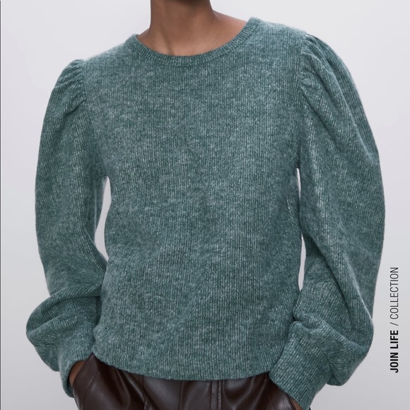 Zara Sweaters - ZARA Soft Touch Sweater With Balloon Sleeves